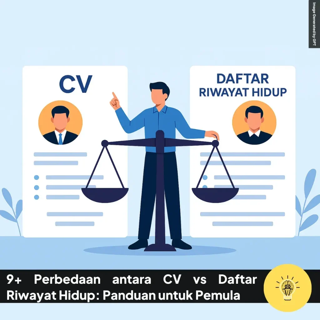 9+ Perbedaan antara CV vs Daftar Riwayat Hidup: Panduan untuk Pemula 1 Panduan untuk Pemula Perbedaan antara CV vs Daftar Riwayat Hidup