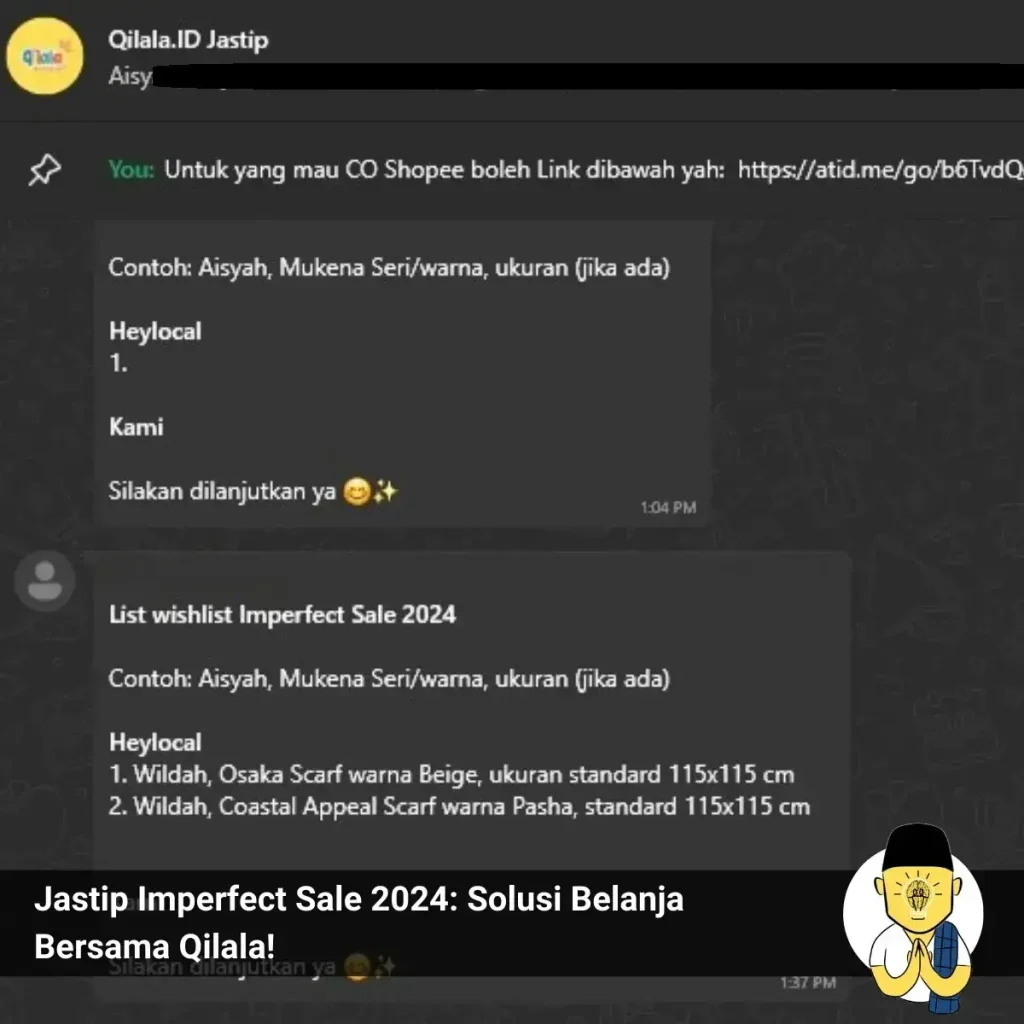 Jastip Imperfect Sale 2024: Solusi Belanja Bersama Qilala! 1 Jastip Imperfect Sale 2024 Solusi Belanja Bersama Qilala