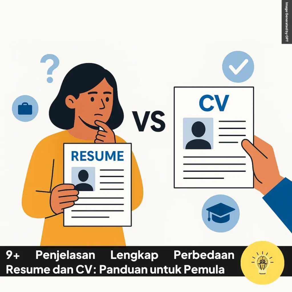 13+ Perbedaan Resume dan CV: Panduan Lengkap untuk Pemula 2 Penjelasan Lengkap Perbedaan Resume dan CV
