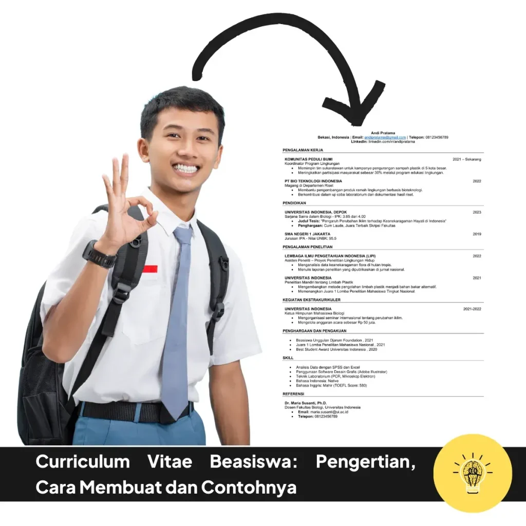 Curriculum Vitae Beasiswa: Pengertian, Cara Membuat dan Contohnya 1 Curriculum Vitae Beasiswa Pengertian Cara Membuat dan Contohnya