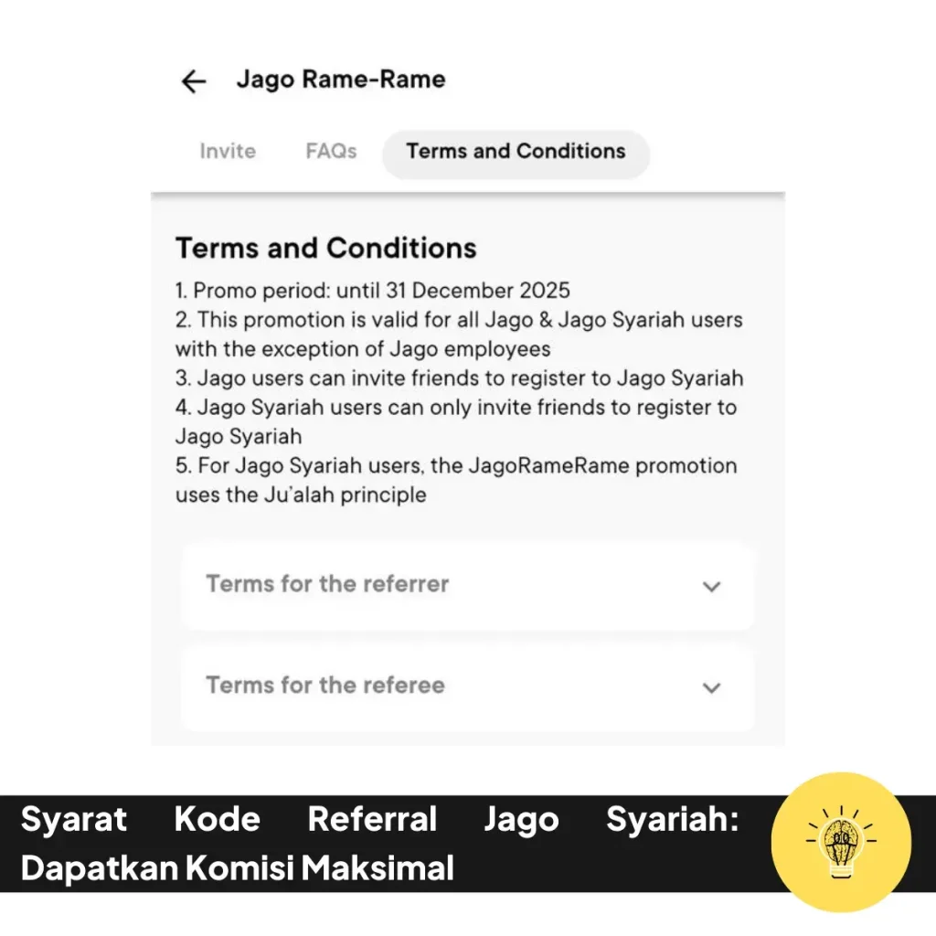 Syarat Kode Referral Jago Syariah: Dapatkan Komisi Maksimal 5 Syarat Kode Referral Jago Syariah Dapatkan Komisi Maksimal