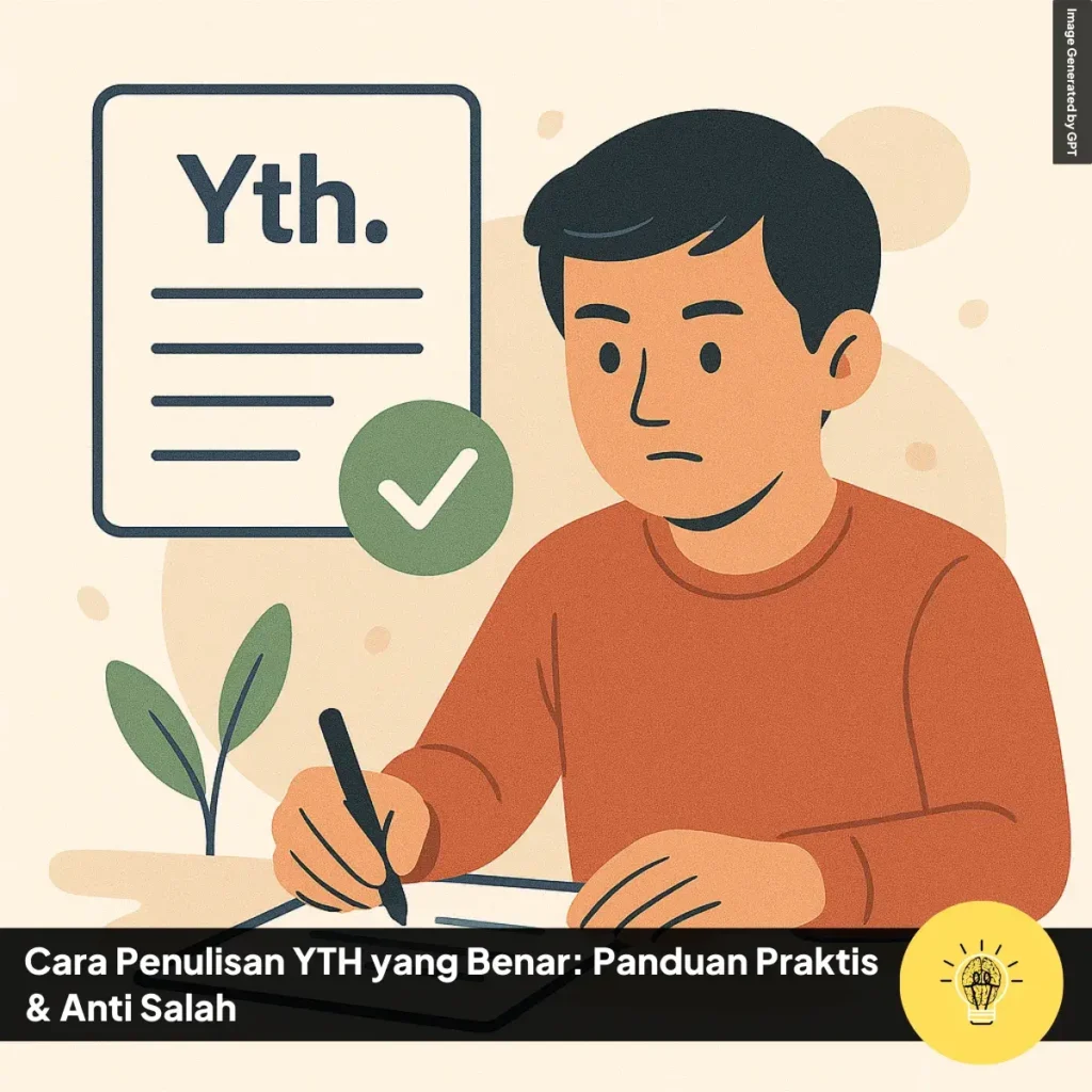 Cara Penulisan YTH yang Benar: Panduan Praktis & Anti Salah 6 Panduan Praktis Cara Penulisan YTH yang Benar