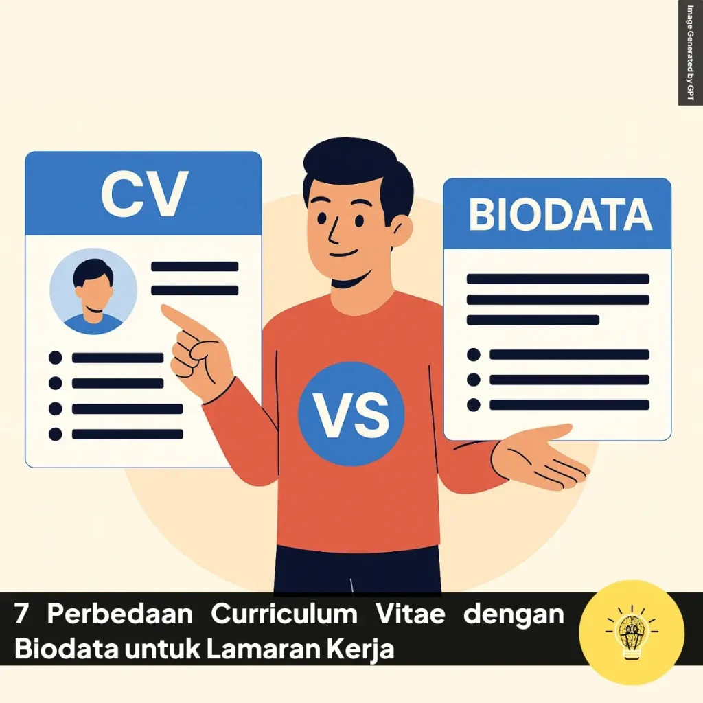 7 Perbedaan Curriculum Vitae dengan Biodata untuk Lamaran 1 7 Perbedaan Curriculum Vitae dengan Biodata untuk Lamaran Kerja