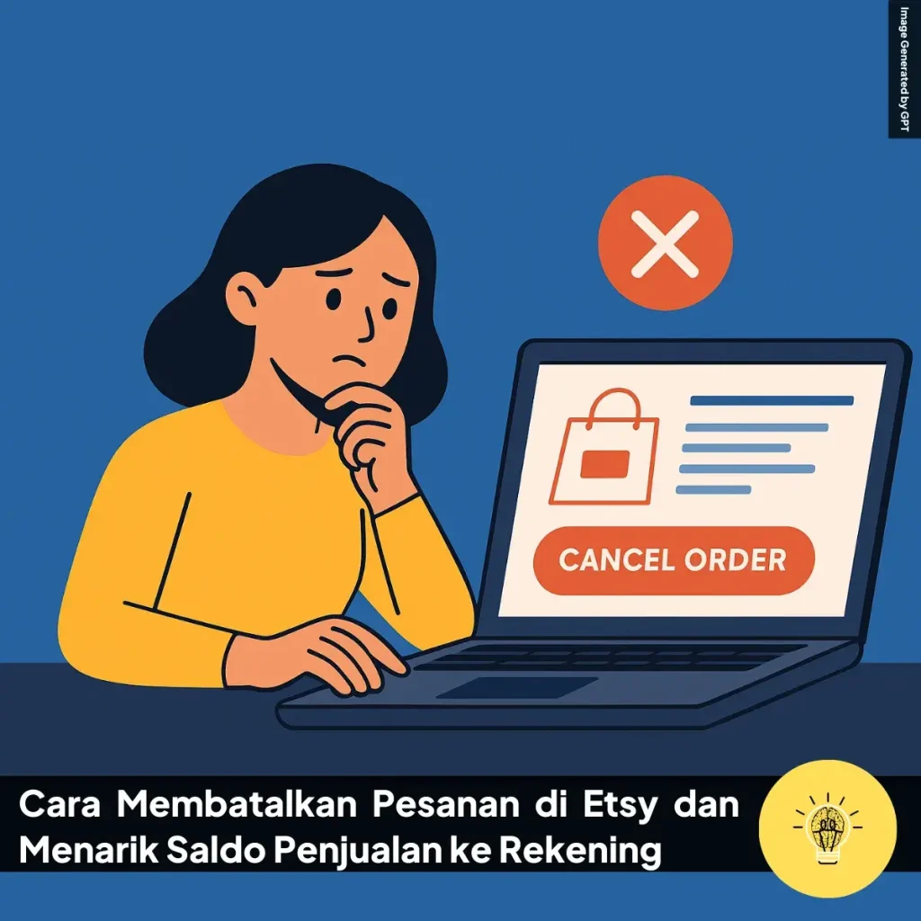 Cara Membatalkan Pesanan di Etsy dan Menarik Saldo Penjualan ke Rekening 3 Cara Membatalkan Pesanan di Etsy dan Menarik Saldo Penjualan ke Rekening