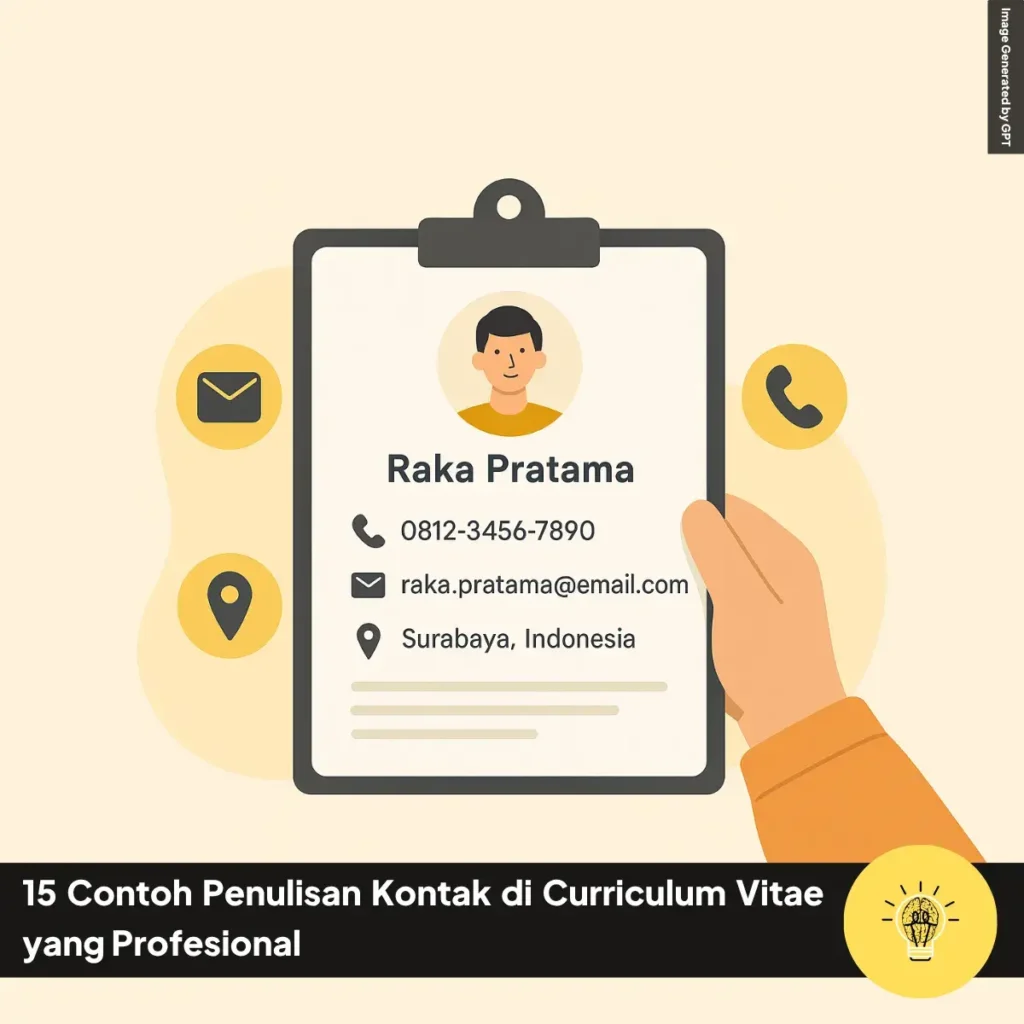 15 Contoh Penulisan Kontak di Curriculum Vitae yang Profesional 7 15 Contoh Penulisan Kontak di Curriculum Vitae yang Profesional