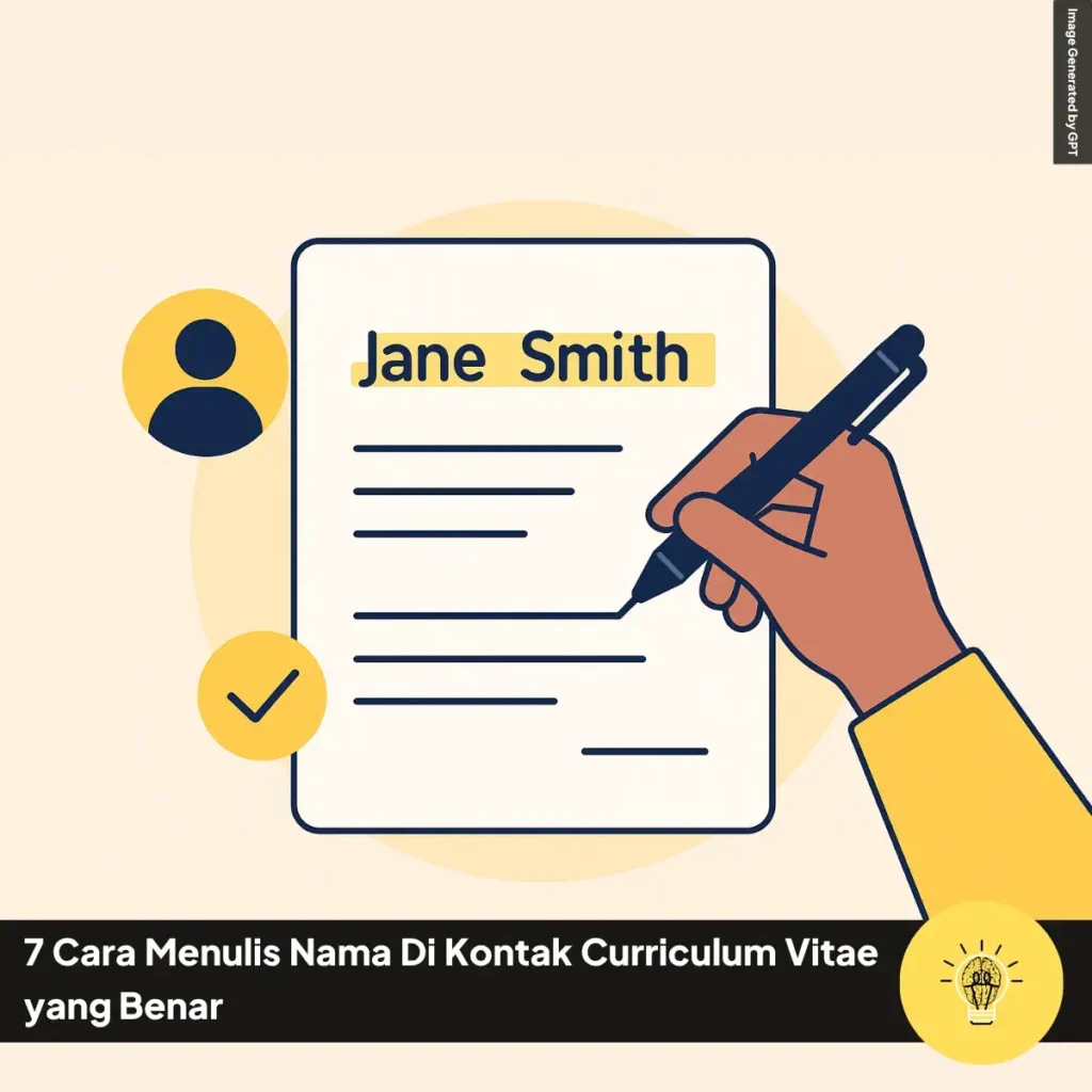 7 Cara Menulis Nama Di Kontak Curriculum Vitae yang Benar 10 7 Cara Menulis Nama Di Kontak Curriculum Vitae yang Benar