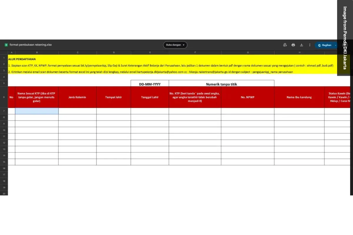 Formulir Pendaftaran Kartu Pekerja Jakarta untuk Pemohon Baru 2 Apa itu Formulir Pendaftaran Kartu Pekerja Jakarta?