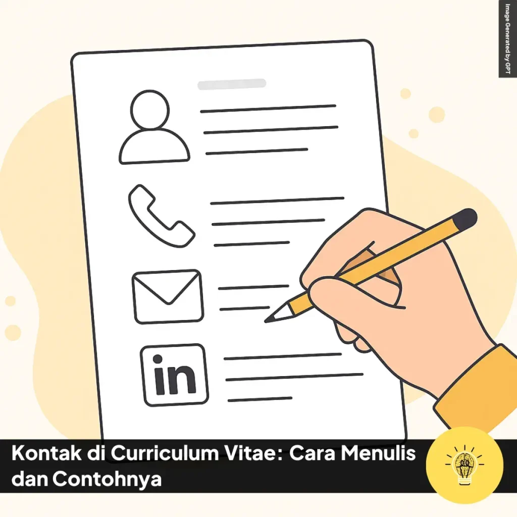 Kontak di Curriculum Vitae: Cara Menulis dan Contohnya 4 Kontak di Curriculum Vitae Cara Menulis dan Contohnya