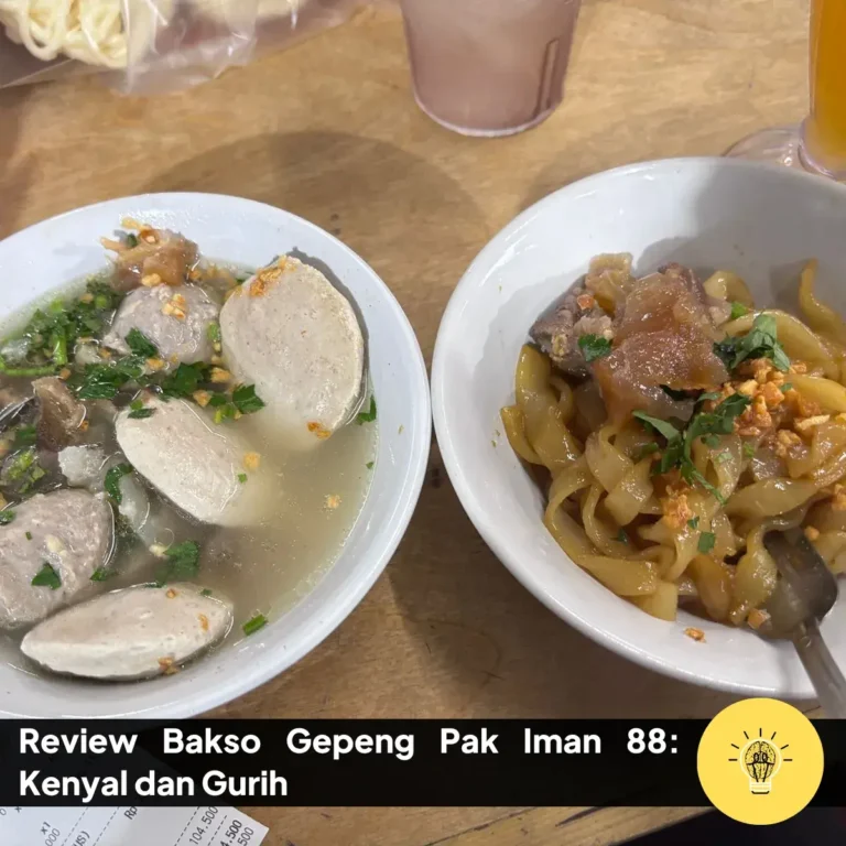 Review Bakso Gepeng Pak Iman 88: Kenyal dan Gurih 2 Review Bakso Gepeng Pak Iman 88 Kenyal dan Gurih