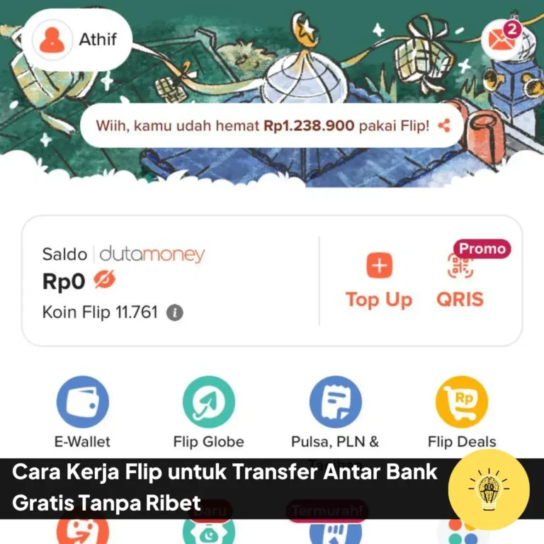 Cara Kerja Flip untuk Transfer Antar Bank Gratis Tanpa Ribet 3 Cara Kerja Flip untuk Transfer Antar Bank Gratis Tanpa Ribet