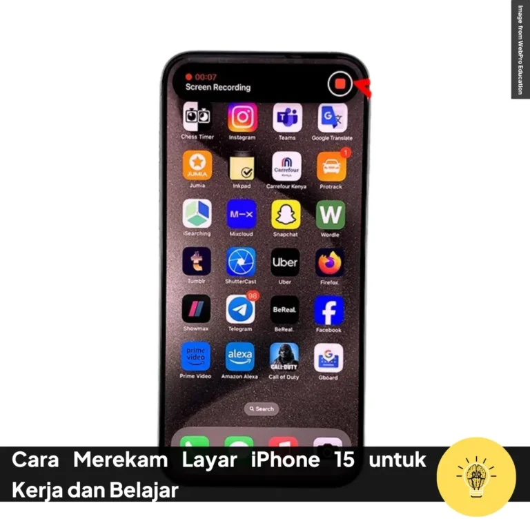 Cara Merekam Layar iPhone 15 untuk Kerja dan Belajar 3 Cara Merekam Layar iPhone 15 untuk Kerja dan Belajar