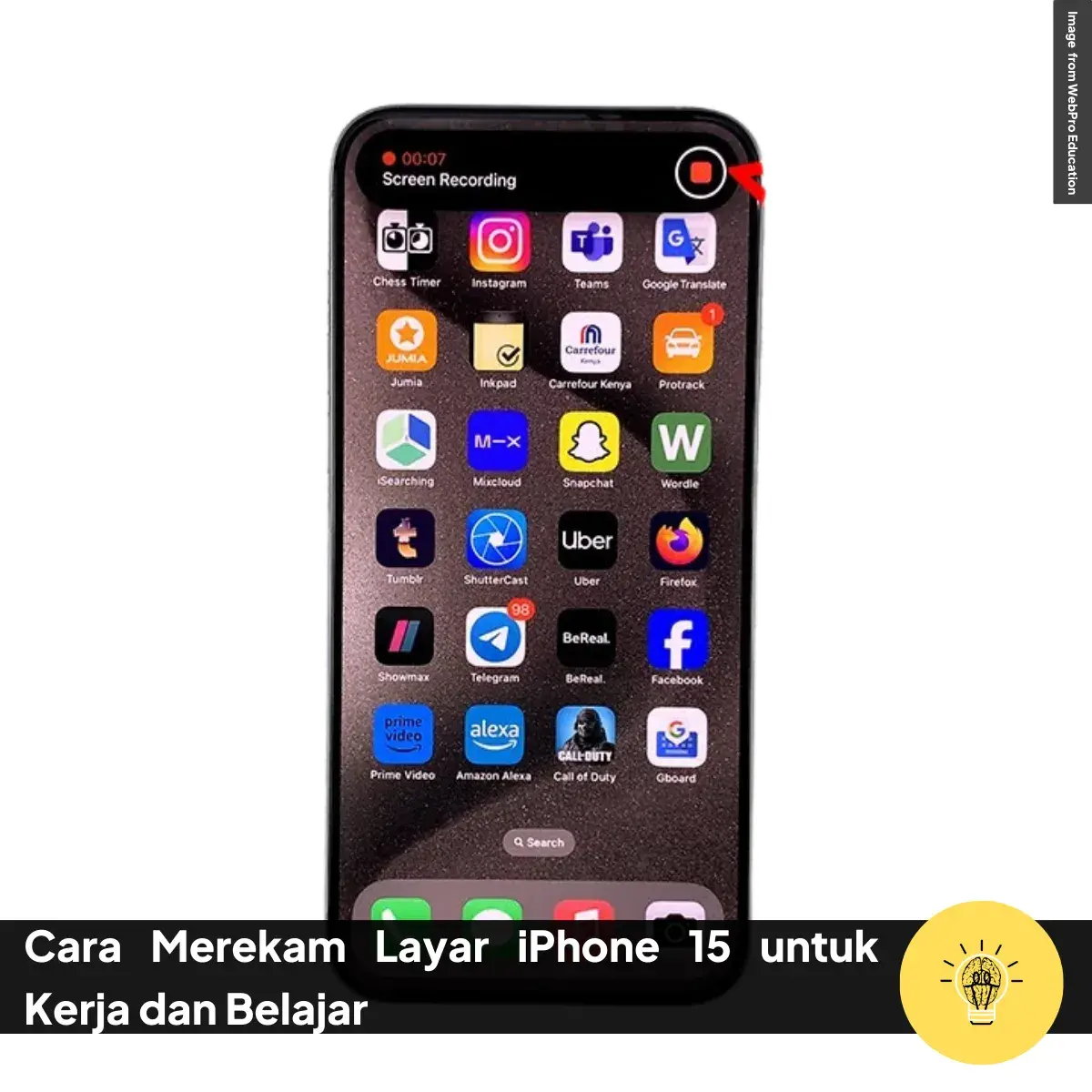 Cara Merekam Layar iPhone 15 untuk Kerja dan Belajar 3 Cara Merekam Layar iPhone 15 untuk Kerja dan Belajar