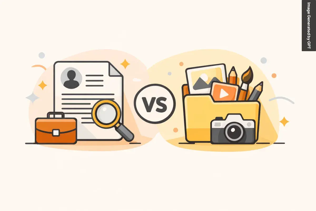 7 Perbedaan Curriculum Vitae dan Portofolio untuk Melamar Kerja 2 Perbedaan Curriculum Vitae dan Portofolio