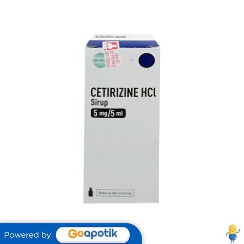 Obat Alergi Bayi Cetirizine Hcl Promed 5 Mg/5 Ml Syrup 60 Ml