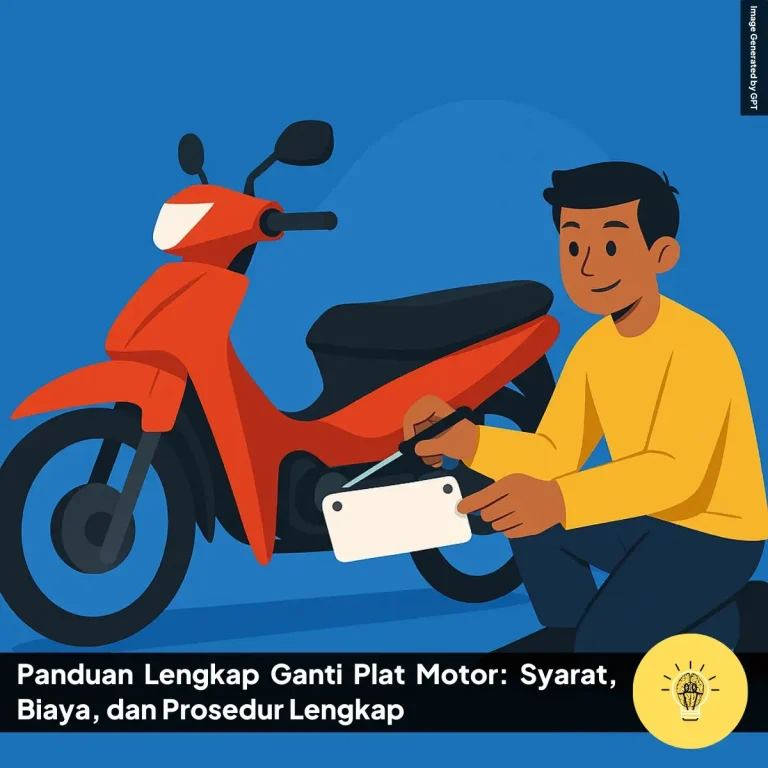 Panduan Lengkap Ganti Plat Motor Syarat Biaya dan Prosedur Lengkap