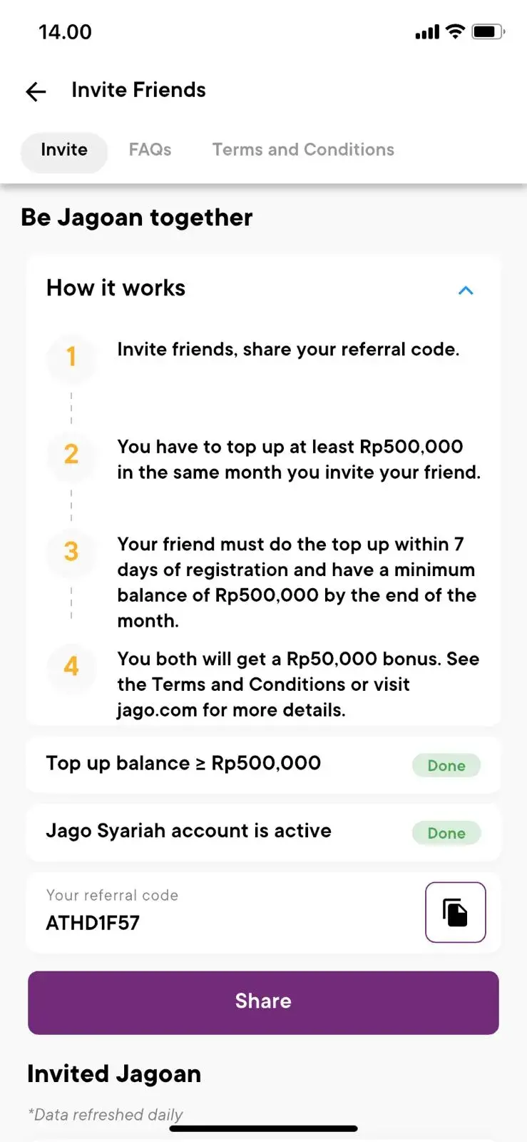 Kode Referral Bank Jago Syariah