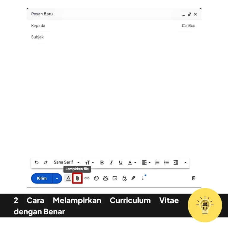 2 Cara Melampirkan Curriculum Vitae dengan Benar