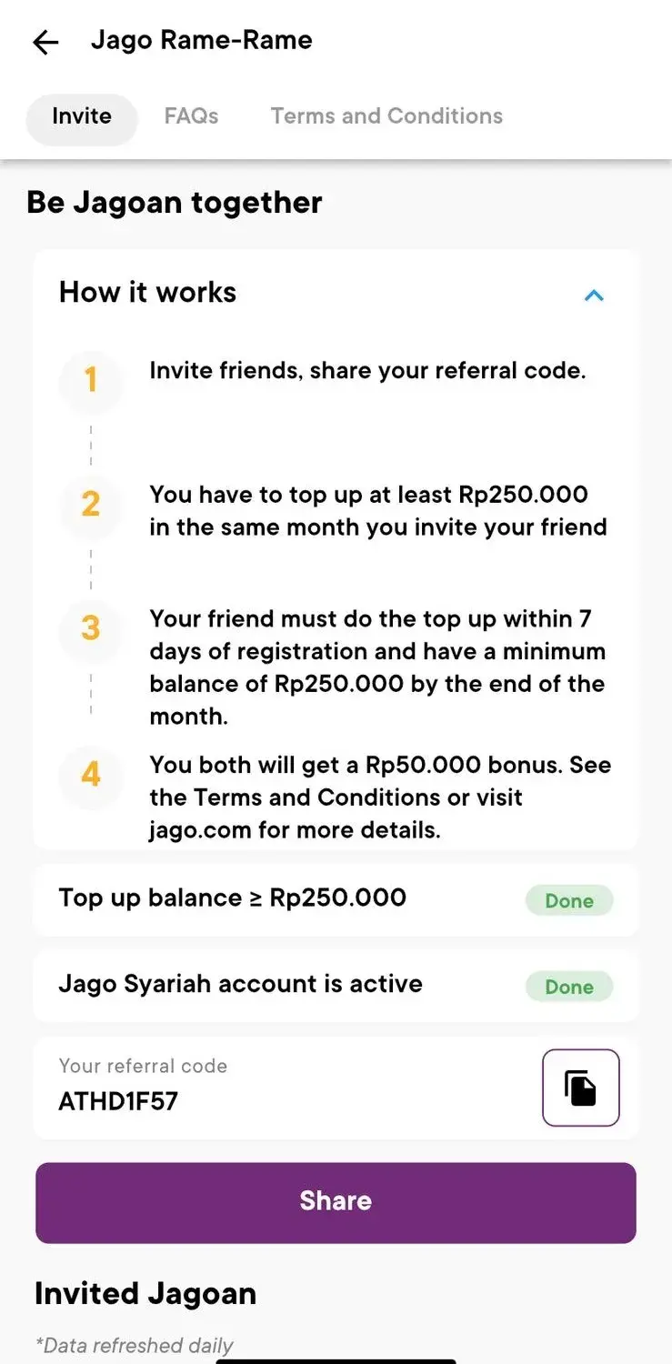 Kode Referral Bank Jago Syariah