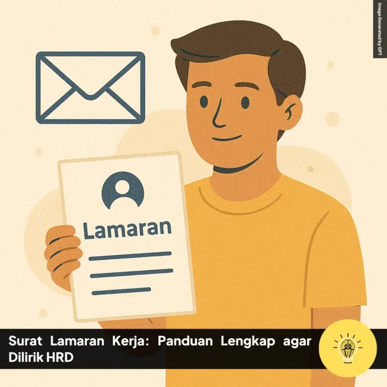 Surat Lamaran Kerja Panduan Lengkap agar Dilirik HRD