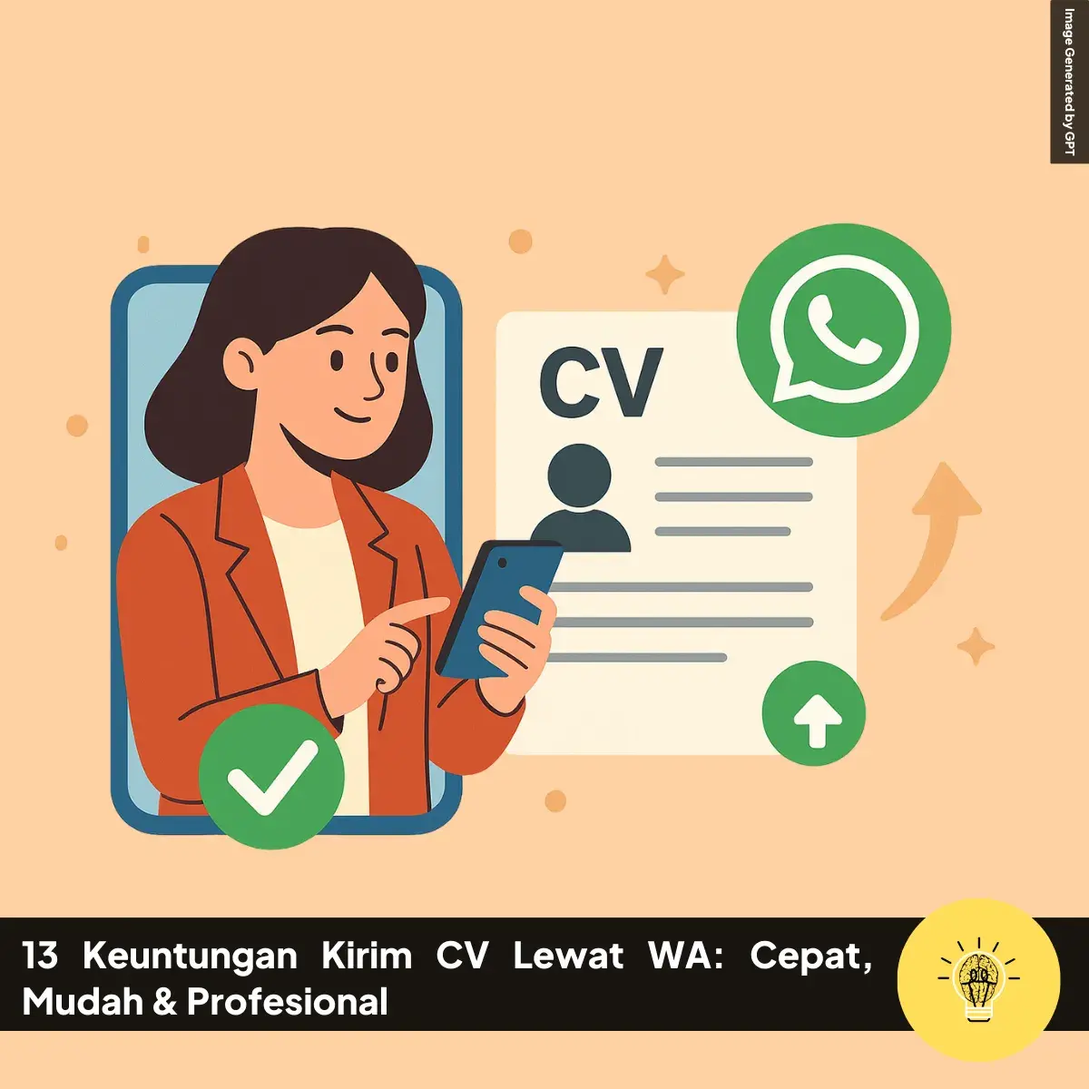 13 Keuntungan Kirim CV Lewat WA Cepat Mudah Profesional