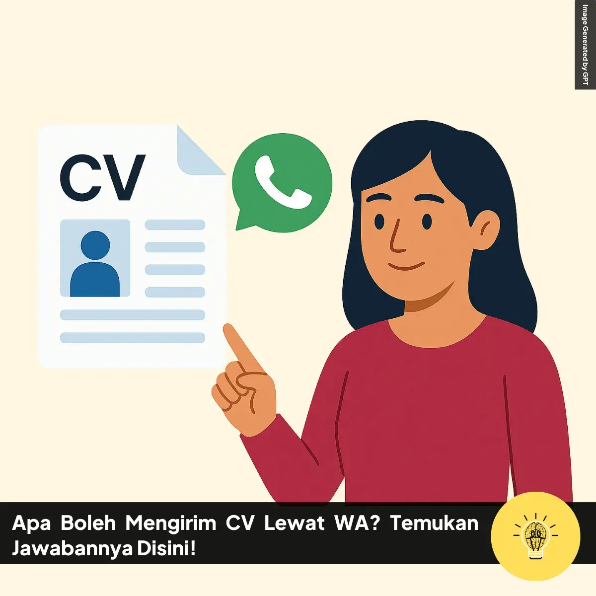 Apa Boleh Mengirim CV Lewat WA Temukan Jawabannya Disini