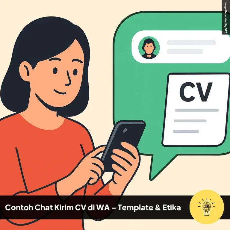 Contoh Chat Kirim CV di WA – Template Etika