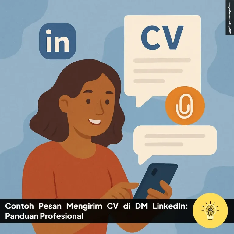 Contoh Pesan Mengirim CV di DM LinkedIn Panduan Profesional