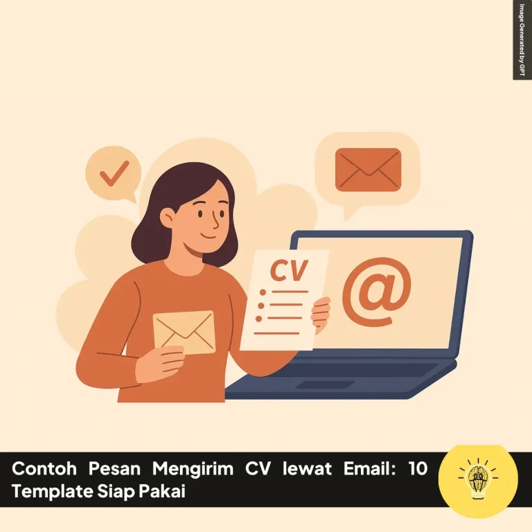 Contoh Pesan Mengirim CV lewat Email Template Siap Pakai