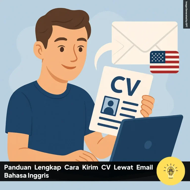 Panduan Lengkap Cara Kirim CV Lewat Email Bahasa Inggris