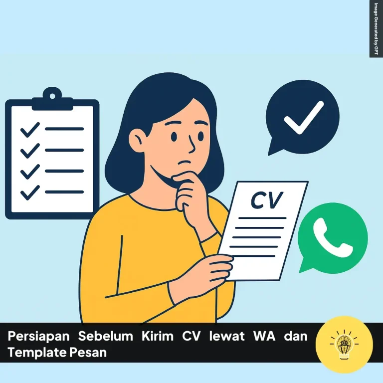 Persiapan Sebelum Kirim CV lewat WA dan Template Pesan