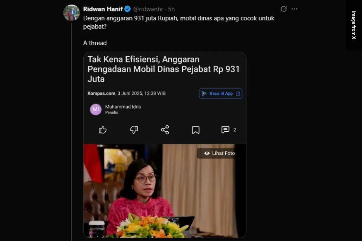 Rekomendasi Mobil 900 Jutaan Terbaik versi Ridwan Hanif
