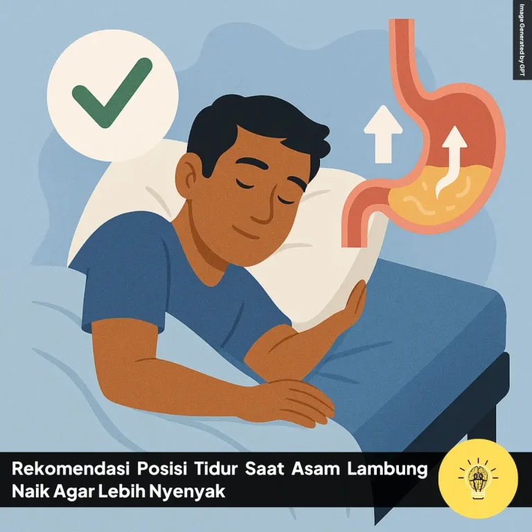 Rekomendasi Posisi Tidur Saat Asam Lambung Naik Agar Lebih Nyenyak