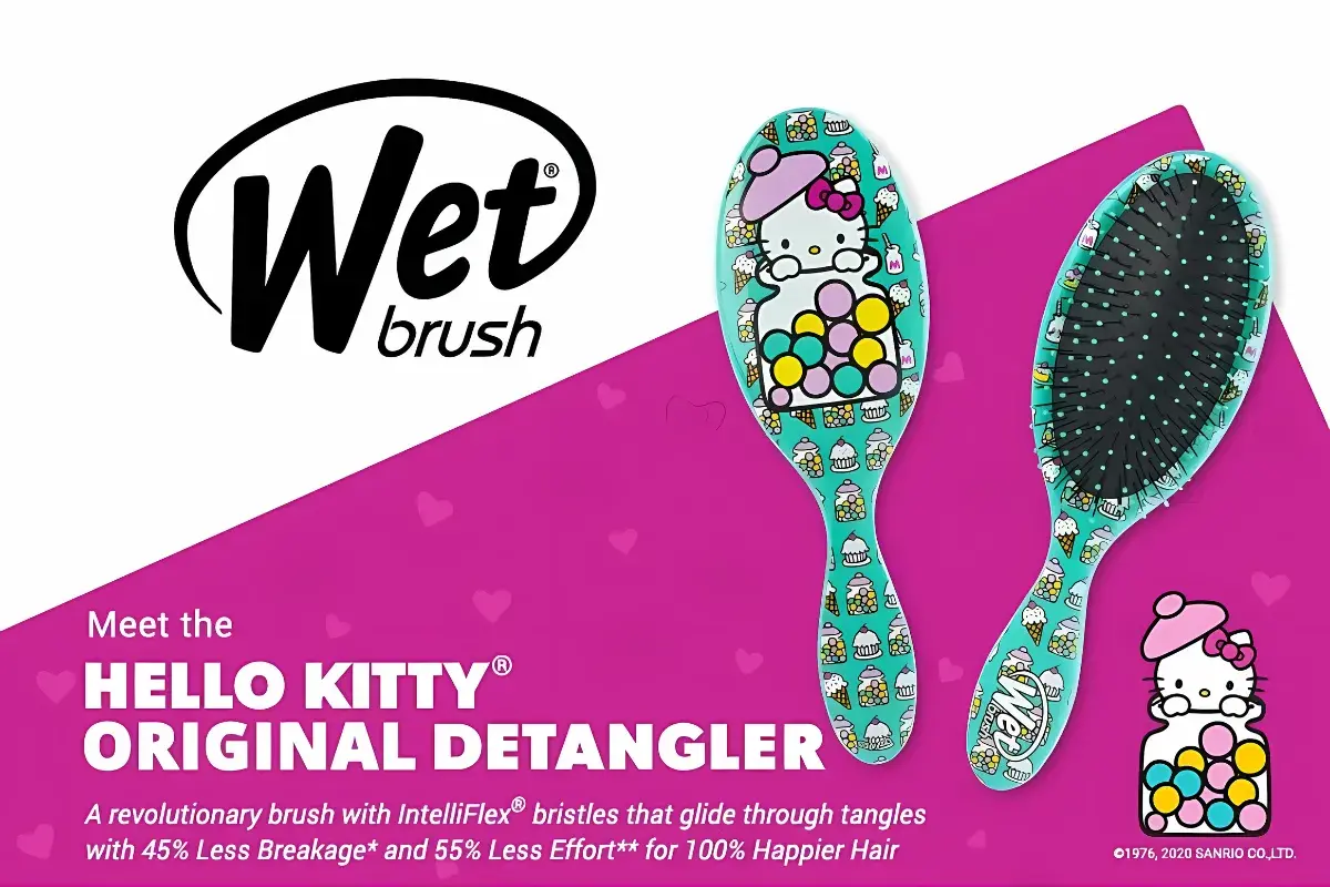 Spesifikasi Produk Sisir Wet Brush - Hello Kitty Bubble Gum