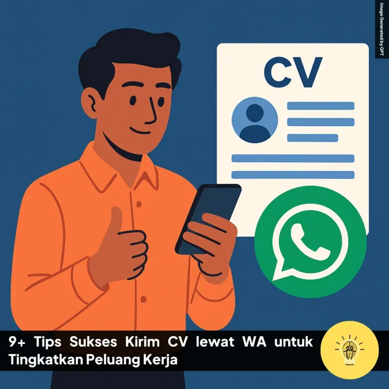 9 Tips Sukses Kirim CV lewat WA untuk Tingkatkan Peluang Kerja