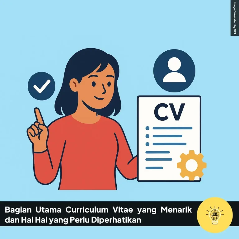 Bagian Utama Curriculum Vitae yang Menarik dan Hal Hal yang Perlu Diperhatikan