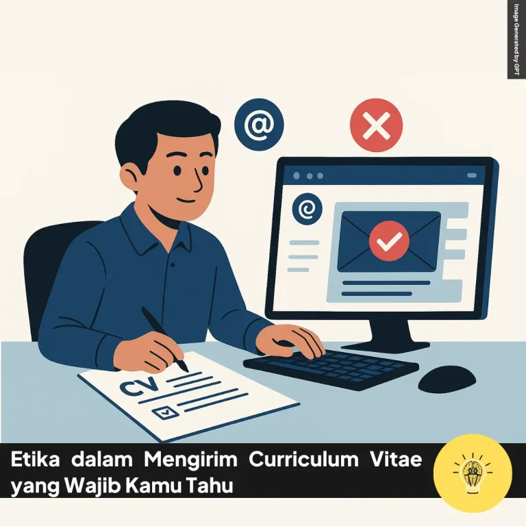 Etika dalam Mengirim Curriculum Vitae yang Wajib Kamu Tahu