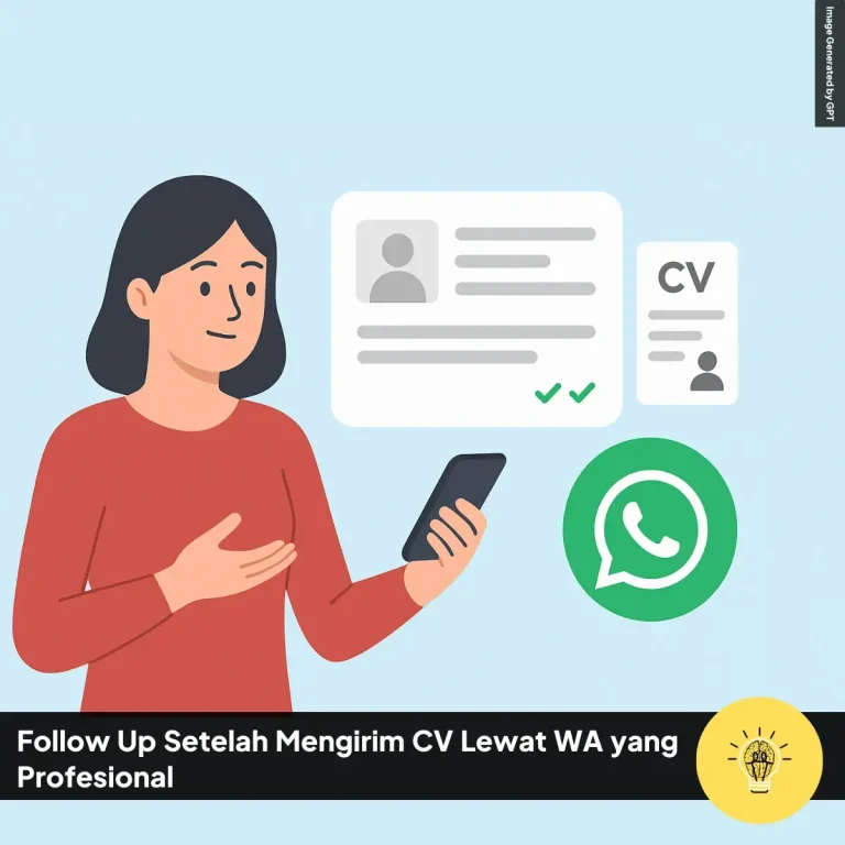 Follow Up Setelah Mengirim CV Lewat WA yang Profesional