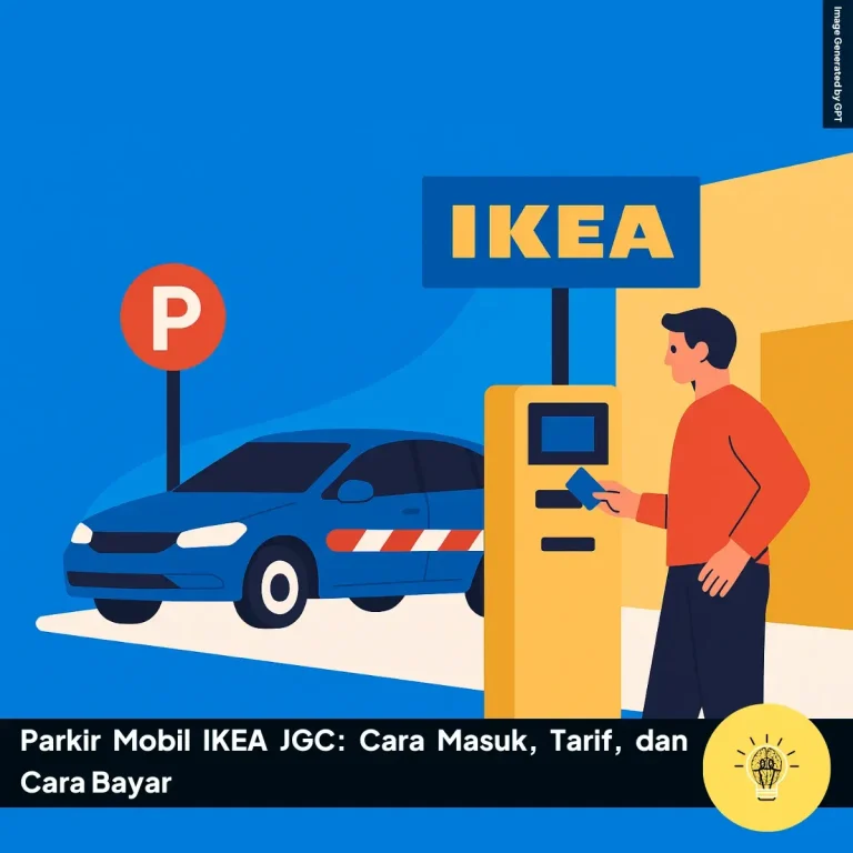 Parkir Mobil IKEA JGC Cara Masuk Tarif dan Cara Bayar