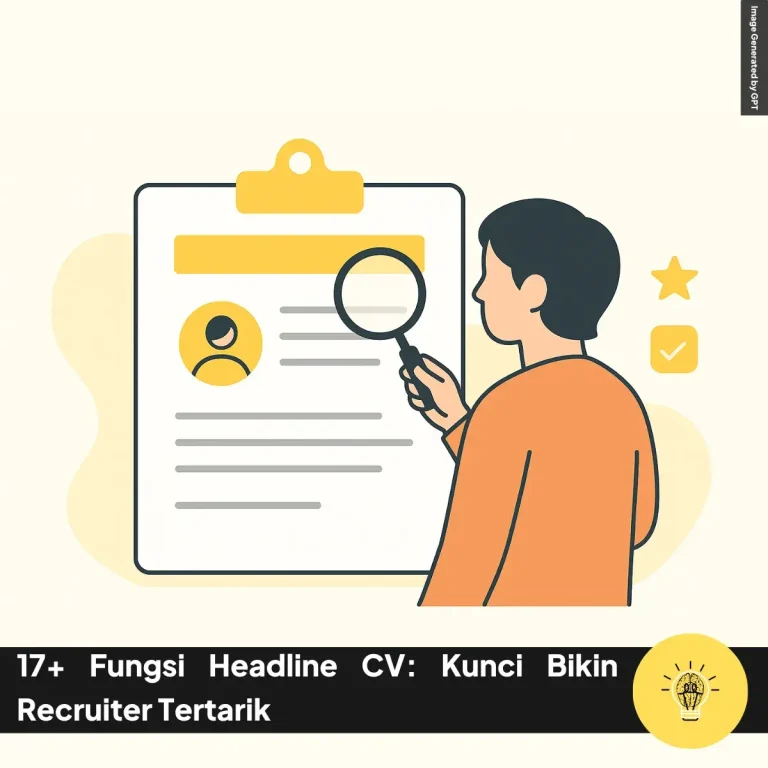Fungsi Headline CV Kunci Bikin Recruiter Tertarik