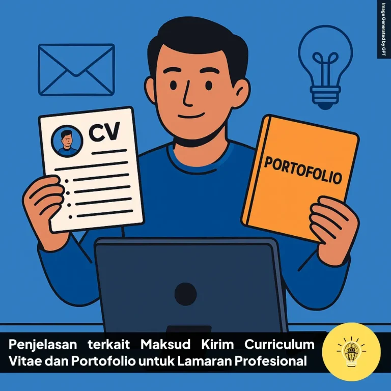 Penjelasan terkait Maksud Kirim Curriculum Vitae dan Portofolio untuk Lamaran Profesional