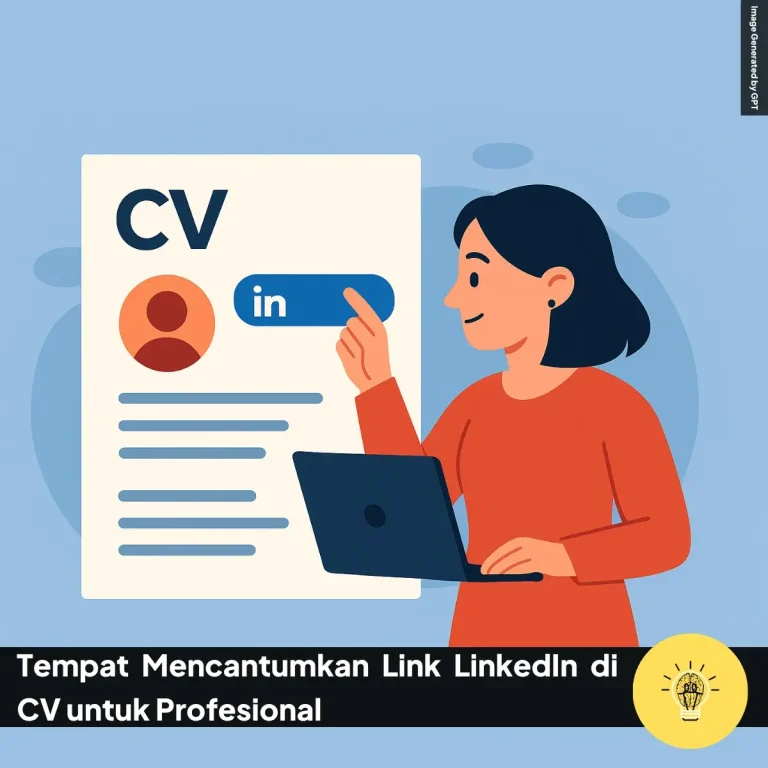 Tempat Mencantumkan Link LinkedIn di CV untuk Profesional