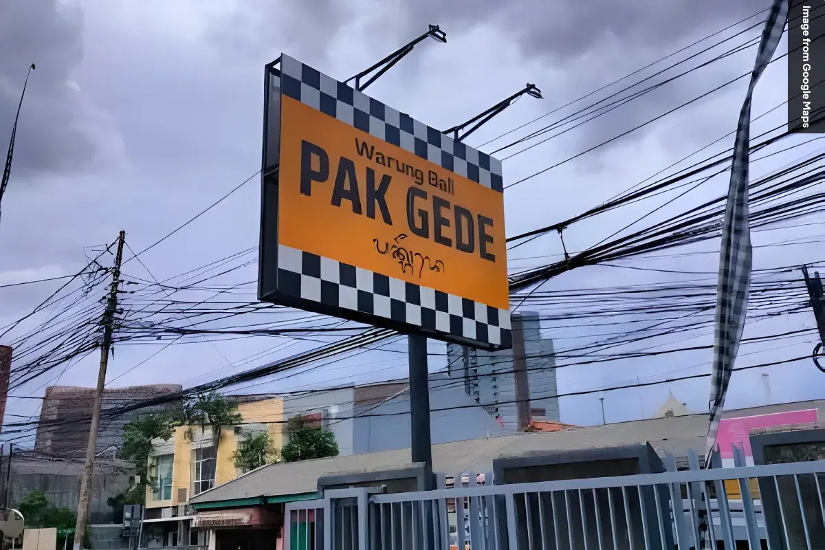 Harga Makanan dan Minuman Warung Bali Pak Gede