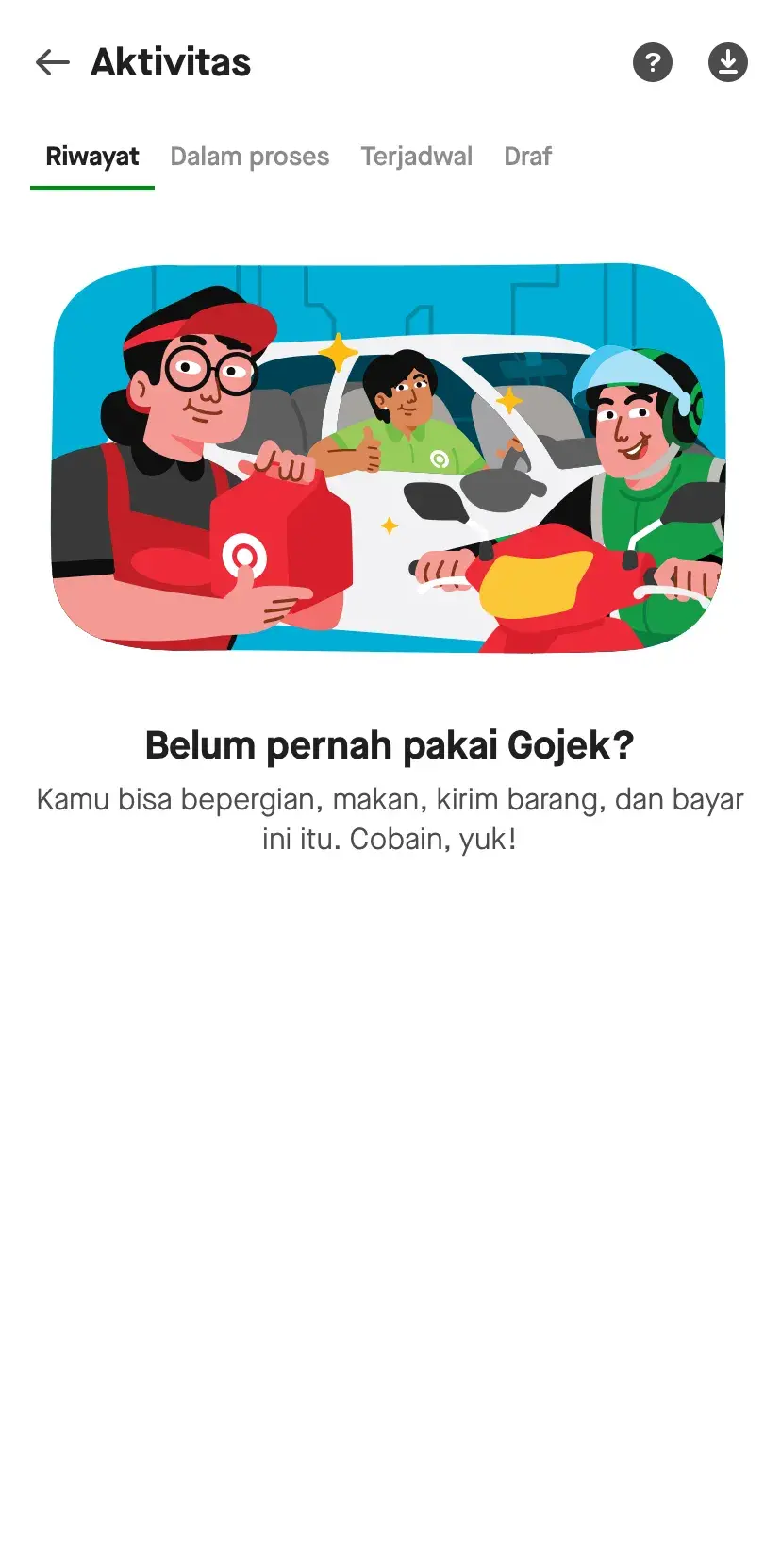 Cara Lihat Riwayat Transaksi Gojek
