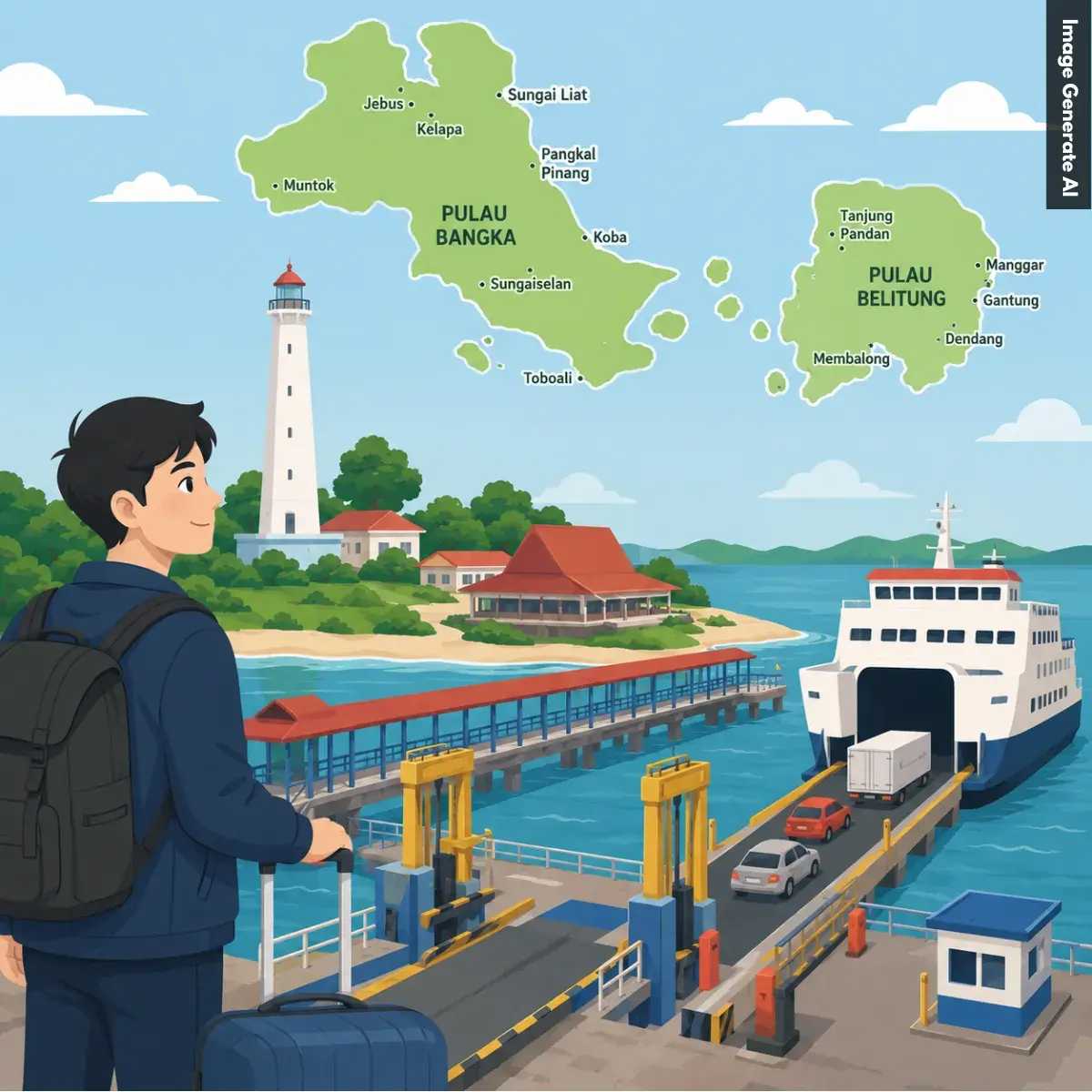 Biaya Mudik Lampung – Bangka PP Menggunakan Mobil